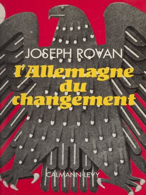 cover image of L'Allemagne du changement